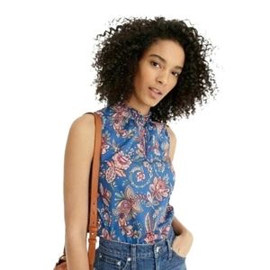 J.Crew Liberty Flora Ruffled Top